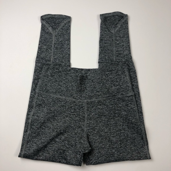 Joah Brown Lift Leggings Marled Gray Scallop Ankle - Picture 6 of 7